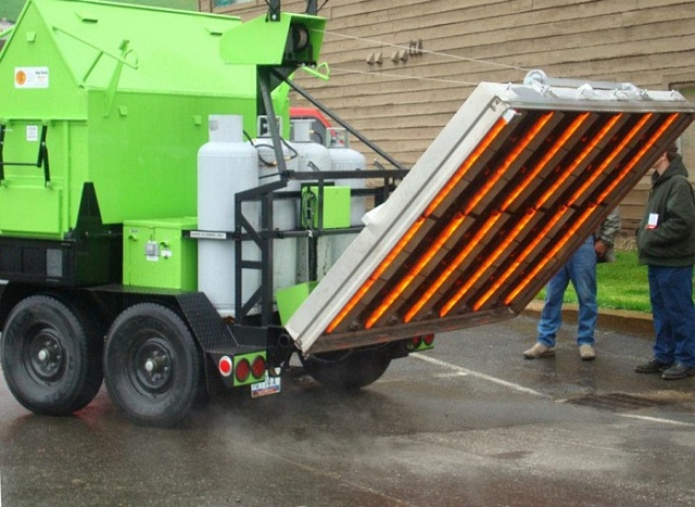 Автономная комплекс для инфракрасного ямочного ремонта дорог на базе прицепа  Mini-Combo